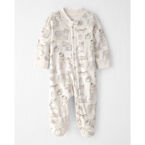 Baby Organic Cotton Sleep & Play Pajama in Pet Print - Little Planet | Carter's
