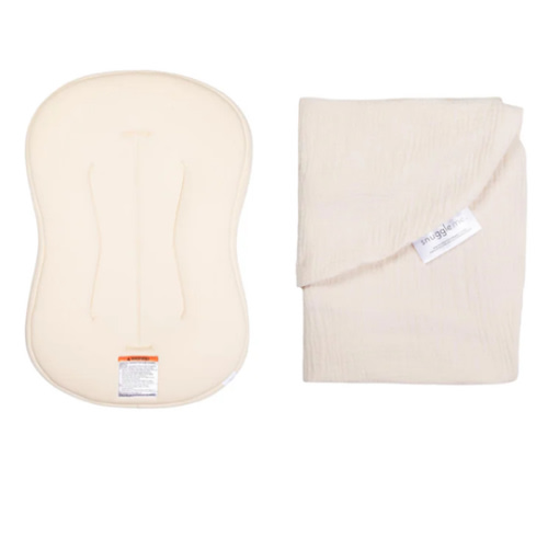 Lounger Curve + Muslin Cover Set | Natural