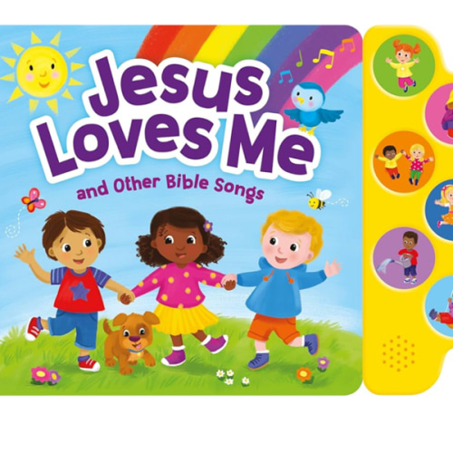Jesus Loves Me & Other Bible Songs – Interactive Sound Book for Toddlers | Christian Baby Book with 6 Faith-Based Songs, Lyrics & Music | Baptism Gift, Bible Story Time Sing-along for Boys and Girls