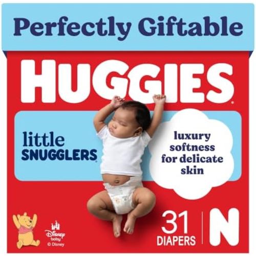 Huggies Little Snugglers Newborn Diapers, 31 Count