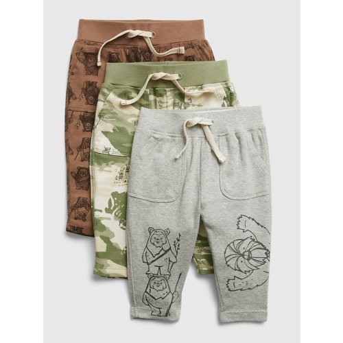 babyGap | Star Wars™ Print Joggers (3-Pack) in camo