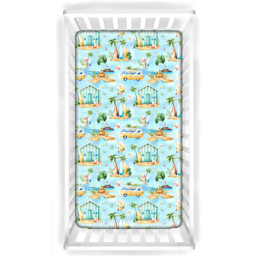 Bamboo Crib Sheets -- Pray for Surf™