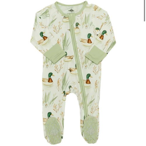 Marsh Mallard Bamboo Romper | Posh Tots Children's Boutique