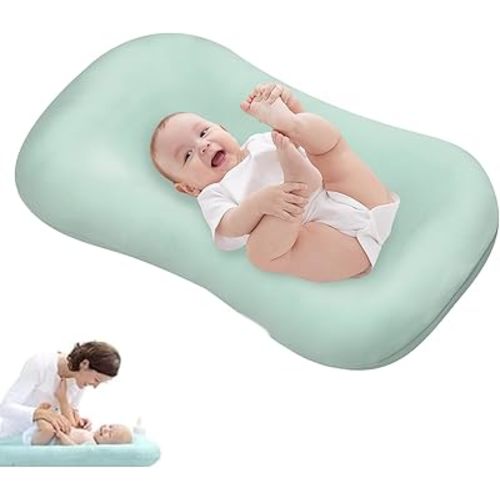 Baby Lounger, Bionic Design Baby Lounger for Newborn 0-24 Months, Soft Organic Breathable for Infants (Light Green)