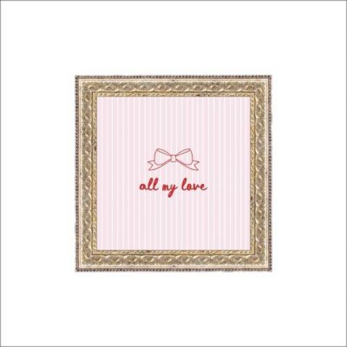 Petal Lane 9"x9" All My Love Fancy Framed Wall Art Gold