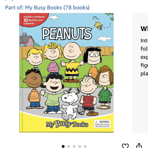 Peanuts Snoopy My Busy Books - Storybook, 10 figurines, playmat