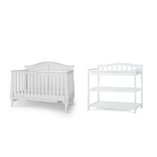Child Craft Camden Convertible Crib and Changing Table 2-Piece Nursery Set & Reviews | Wayfair