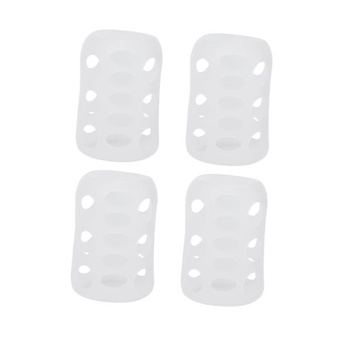 TOYANDONA Infant Bottles Feeding Glass Covers Baby Bottle Cover Silicone Bottle Case Nursery Bottle Protector Cover Baby Bottle Protector Cover Nursery Bottle Cover Protection Cap Milk 4pcs
