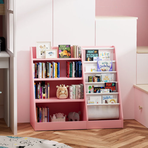 Latitude Run® Maggiorina Kids Standard Bookcase, Storage Book Rack, Organizer Cabinet, Book Display & Reviews | Wayfair