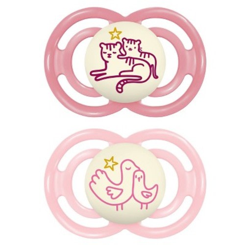 MAM Pacifier Perfect Night 6-16m - 2pk - Girl