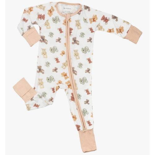 LollyBanks Baby Pajamas, Long Sleeve Baby Romper with 2-Way Zipper, 95% Viscose from Bamboo and 5% Spandex, Infant Sleepers