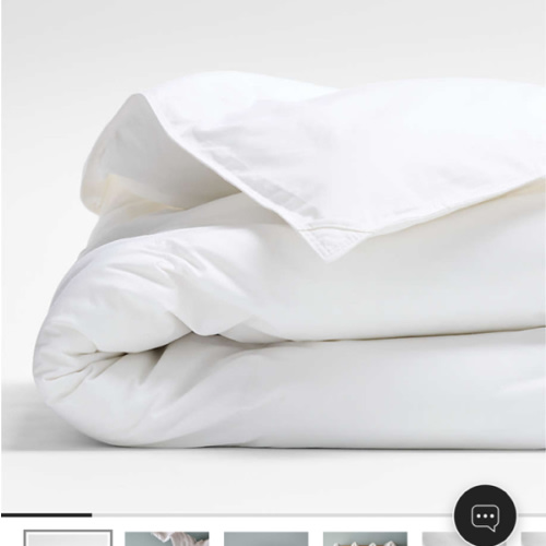 Snooze Harmony Eco Down Alternative Organic Cotton Toddler Duvet Cover Insert
