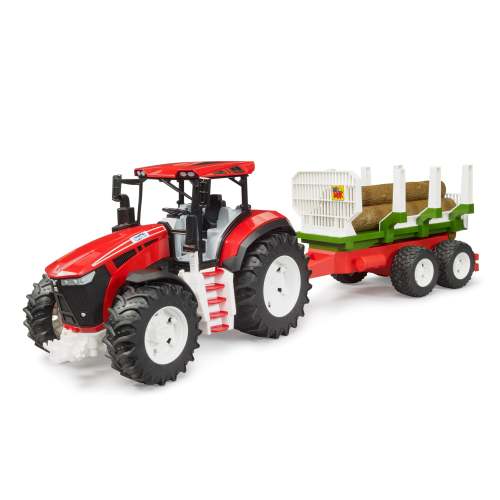 Bruder 03453 *New* Roadmax Tractor with Trailer and 3 Logs