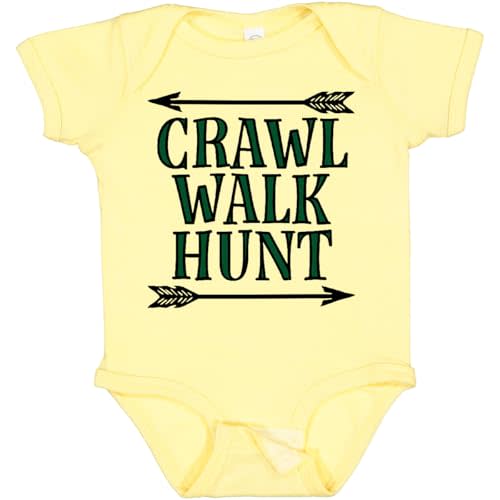 inktastic Bow Hunting Crawl Walk Hunt Baby Bodysuit