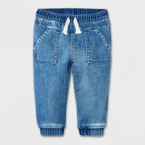 Baby Boys' Casual Pull-On Jeans - Cat & Jack™, Color: Light Wash, Size: 0-3M