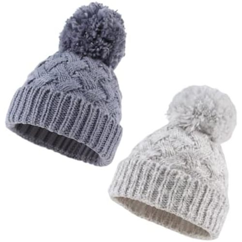 Knit Toddler Girl Winter Hat Autumn Baby Boy Beanie Twist Infant Beanies Kids Hats with Pompom