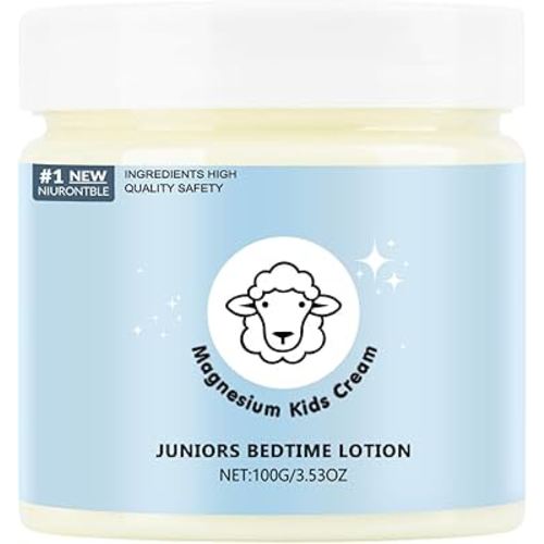 Magnesium Lotion for Kids - Magnesium Lotion for Sleep - Soothing Relief & Relaxation - Topical Magnesium Cream Helps Kids Stay Calm at Bedtime and During The Night - Without Melatonin（3.53 oz）