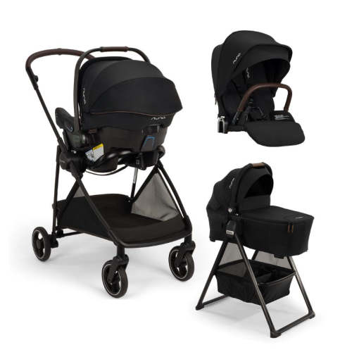 Nuna Pipa URBN Flex System, Stroller Seat + Bassinet Bundle