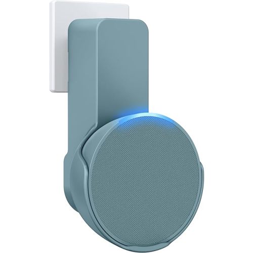 Maxonar Pop Wall Mount, Outlet Wall Mount Speaker Holder No Screws and Drill Needed Cable Hidden Storage Compatible with Google Nest, Pop- Midnight Teal