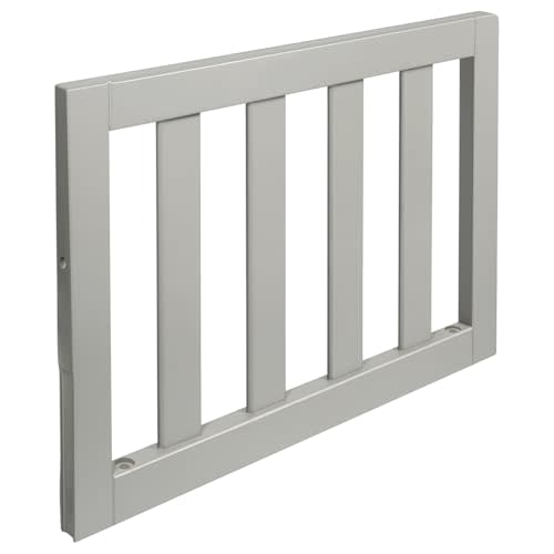 Toddler Safe Guardrail Compatible with Storkcraft and Graco Crib Conversion - CPSC Certified, Crib Rail for Prevent Toddler from Rolling Off The Bed, Gray