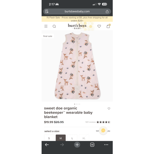 Sweet Doe Organic Beekeeper™ Wearable Baby Blanket