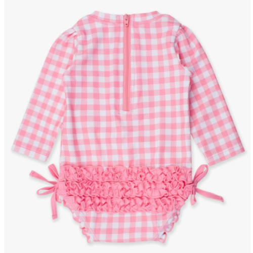 Long Sleeve One Piece Rash Guard | RuffleButts & RuggedButts