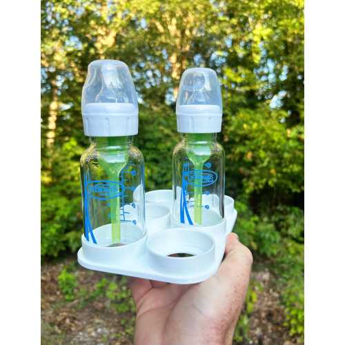 GLASS Dr Brown 4oz Bottle Storage Dr. Brown's Bottle Holder Dr Browns Bottle Baby Bottle  Dr. Brown's Fold and Freeze Bottle Tote