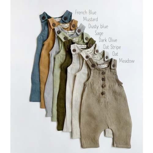 Pierre II Linen Jumper – Olive and Cradle