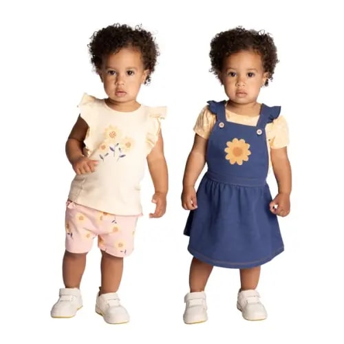 Pekkle Baby 4-piece Overall Set