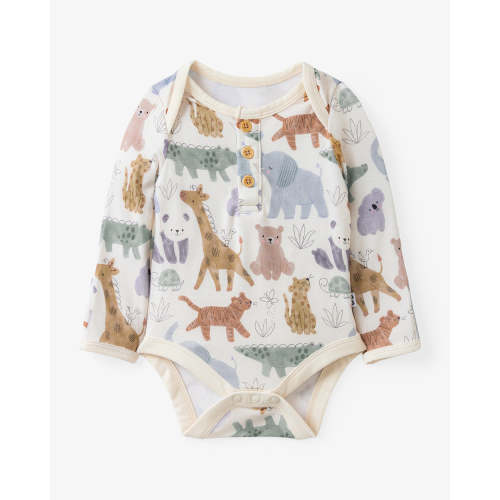 Sweet Safari Henley Bodysuit – Little Sleepies