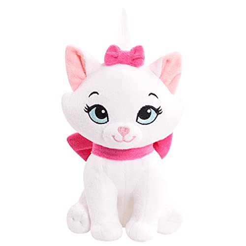 Disney Classics Bean 6.5-inch Small Plush Stuffed Animal, Marie, Cat, The Aristocats Plush, Kids Toys for Ages 2 Up by Just Play