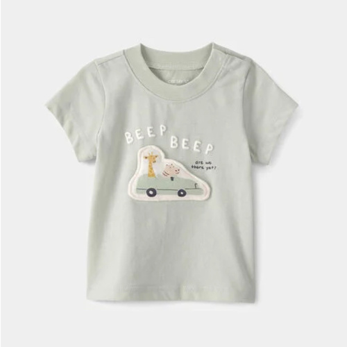 Baby Critter Road Trip Graphic Tee - Green | Carter's