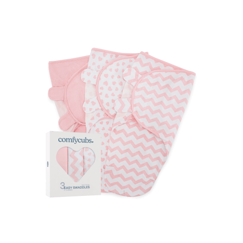 Easy Swaddle Blankets - Pack of 3, Small/Medium