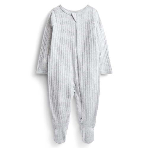 Wonder Nation Baby Boys or Girls Zip Front Footed Pajamas, Sizes Preemieie-6/9 Months