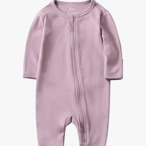 O2 BABY Baby Boys Girls Organic Cotton Zip-Front Sleeper Pajamas, Footed Sleep 'n Play