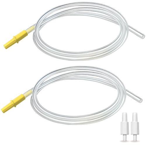 PumpMom-us Silicone Tubing for Spectra Pump to Compatible with New Medela PersonalFit Flex Connectors, PIS MaxFlow Connector, Freestyle Flex Connector