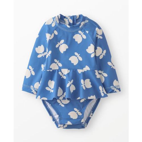 Baby One-Piece Skirted Rashguard Swimsuit