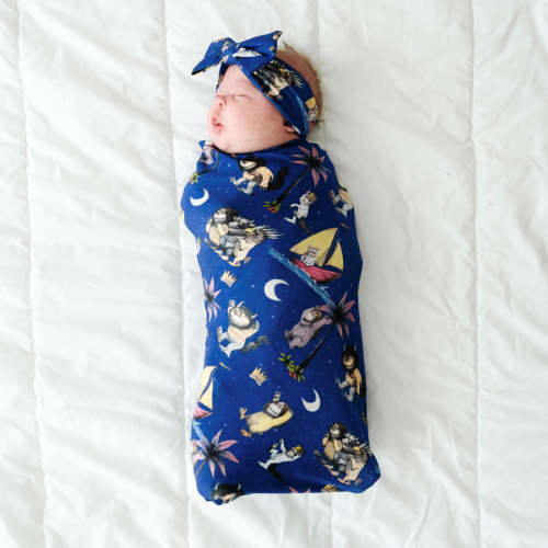 Where the Wild Things Are Swaddle & Luxe Bow Headband Set