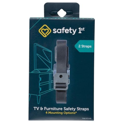 Safety 1st TV & Furniture Safety Straps - Black