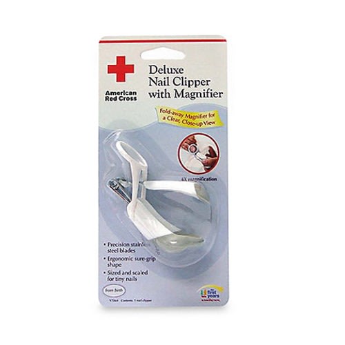 American Red Cross Deluxe Nail Clipper with Magnifier [Set of 4]