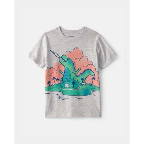 Toddler Boy Dinosaur Graphic Tee - Grey | Carter's