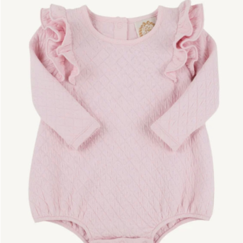 Long Sleeve Ruehling Ruffle Bubble - Palm Beach Pink