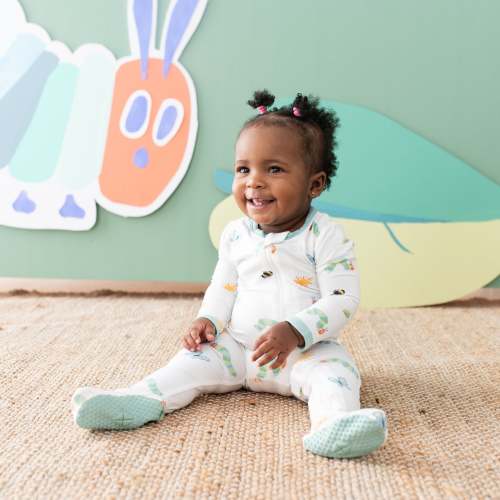 Newborn Zippered Footie Very Hungry Caterpillar™ | Kyte Baby