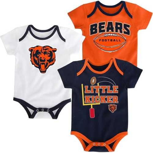 Chicago Bears Outerstuff Infant NFL 3 Points 3 Piece Bodysuit Set  (6/9 Months)