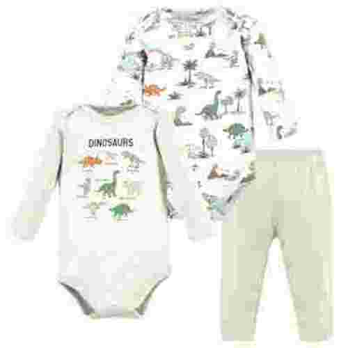 Hudson Baby 2 Cotton Long Sleeve Bodysuits and Pant Set, Preemie - 24 Months