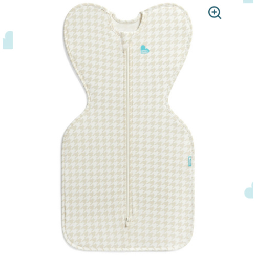 Swaddle Up™ 1.0 TOG Cotton Tan Houndstooth