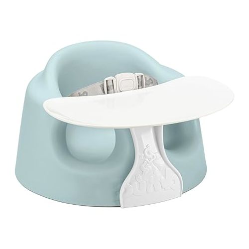 Bumbo Baby Infant Soft Foam Comfortable Support Wide Floor Seat Plus+ with 3 Point Adjustable Harness for Ages 3 to 12 Months, Desert Mirage