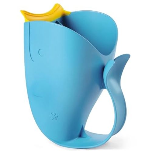 Skip Hop Baby Bath Rinse Cup MOBY Tear-Free Waterfall Rinser Blue Age 0+