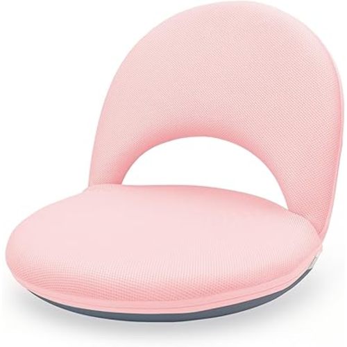 Floor Chair Floor Cushion Folding Padded Gaming Chair Adjustable 5-Position Floor Seat with Back Support for Kids Adult Great for Gaming Reading Meditating