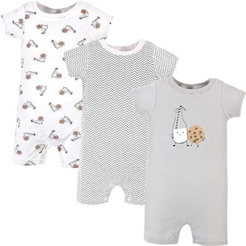 Hudson Baby Unisex Cotton Rompers
